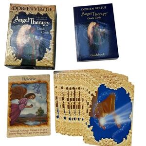 Angel Therapy Oracle Cards by Doreen Virtue 44 Cards w. guidebook 31/2" x 5"